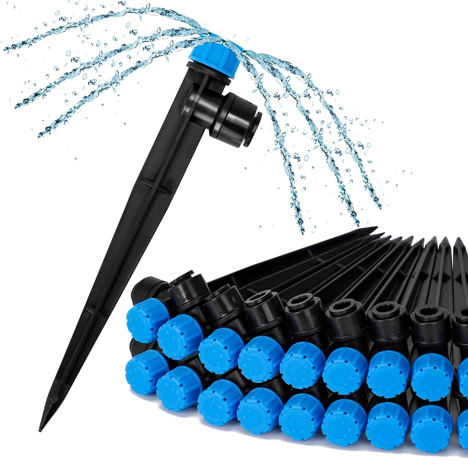 Bonviee Drip Irrigation System, 230FT Garden Watering System with Quick-to-Connect Fittings, Adjustable Drip Emitters, 1/4u201D & 5/16u201D Tubing, Drip Irrigation Kit for Raised Garden Beds, Greenhouse, Lawn - Image 9