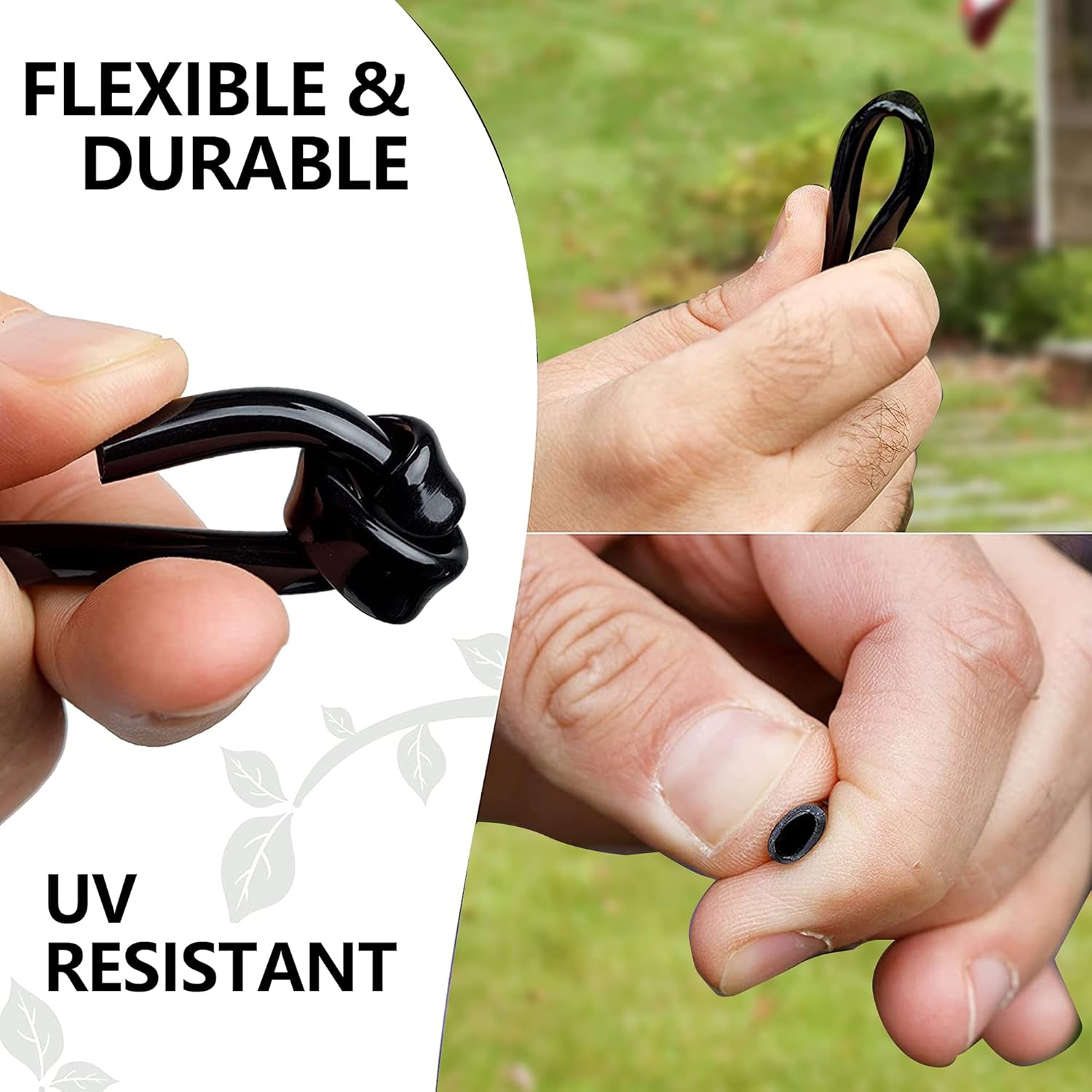 Alternative view of Hourleey 50 Feet Blank Distribution Tubing Irrigation Drip Hose, 1/4 Inch Drip Line