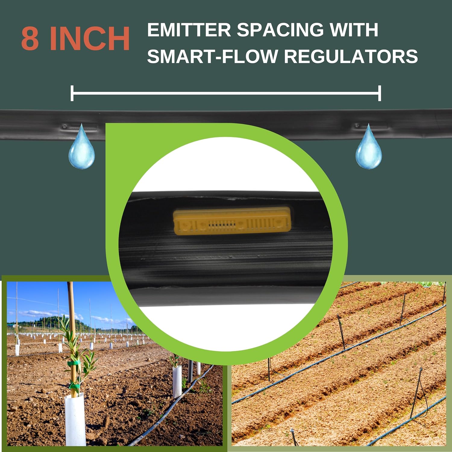 Strongman Premium Drip Irrigation | 1640 ft 5/8" Tape Roll | Smart Regulator | Garden Drip Watering System for Plants, Lawn, Greenhouse | 0.26 GPH | 0.4mm Thickness - Image 4