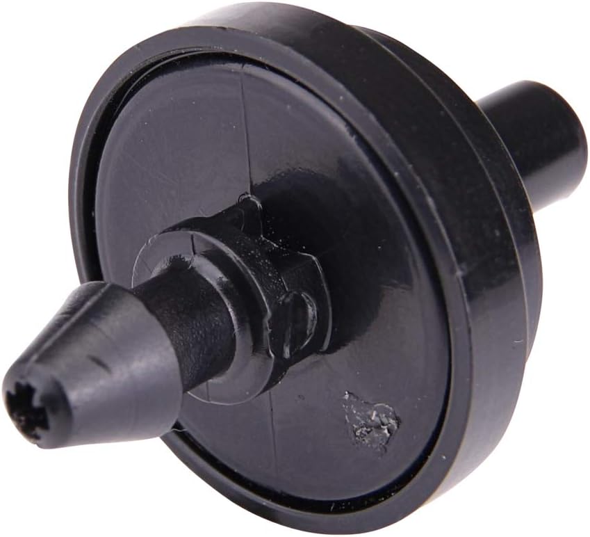 Raindrip PC4050B 1 GPH Pressure Compensating Drippers, Drip Irrigation Emitters for Drip Irrigation Gardening System, Maintains Constant Water Flow, 50-Pack, Black