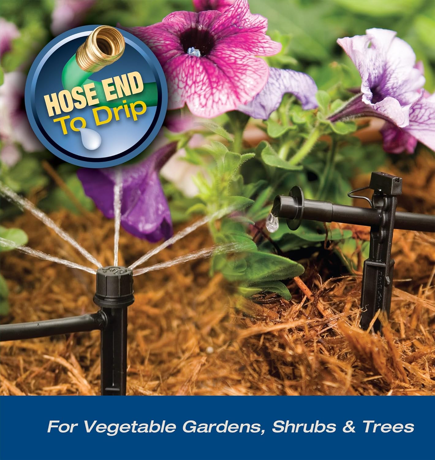 Rain Bird SWDMSPKIT Drip Irrigation Spot Watering Manifold on a Spike Kit, Bubblers and Emitters - Image 3
