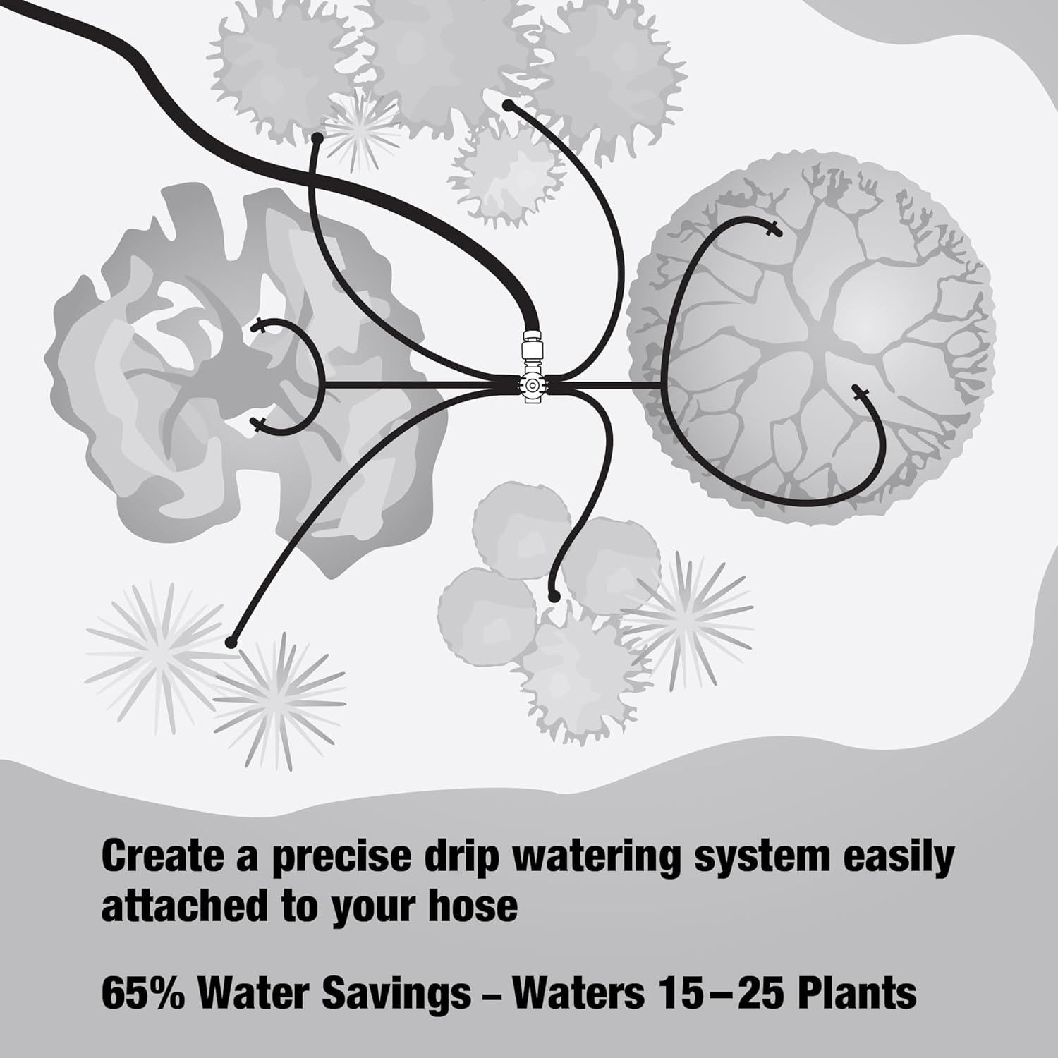 Rain Bird SWDMSPKIT Drip Irrigation Spot Watering Manifold on a Spike Kit, Bubblers and Emitters - Image 8