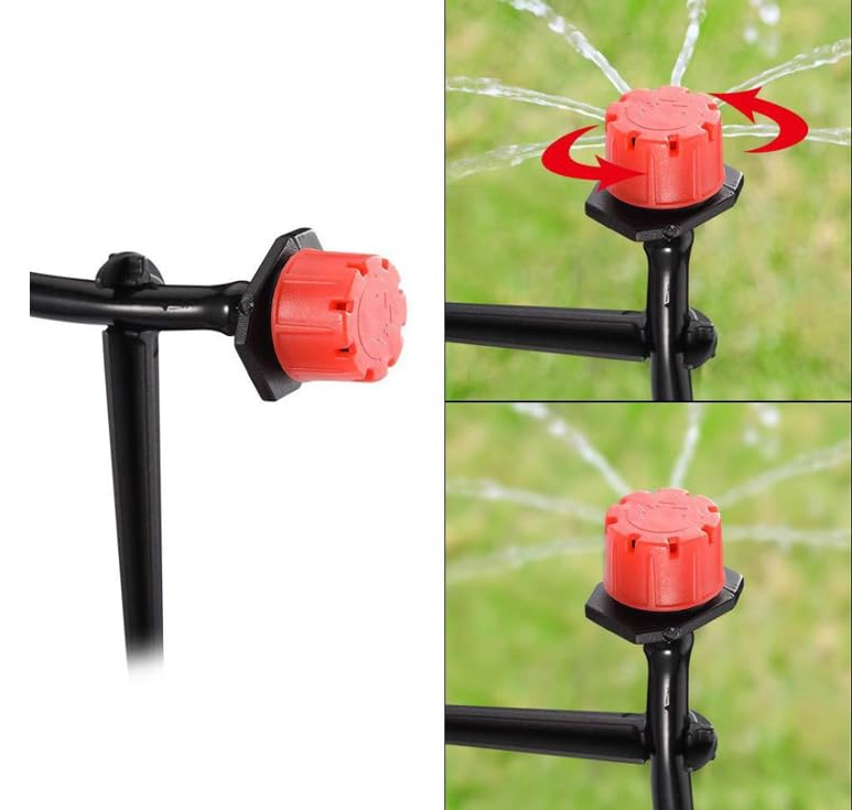 Alternative view of 164FT Drip Irrigation Kit, Micro Drip Irrigation System for Garden with 1/4" Tubing DIY Saving Water Automatic Garden Watering System for Greenhouse, Flower Beds, Patio, Lawn, Plants Watering System
