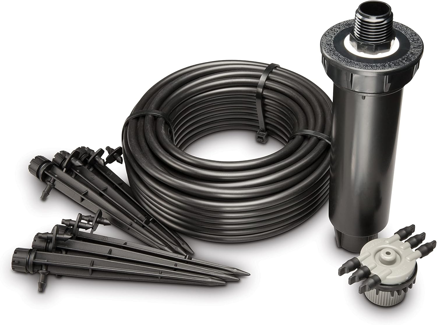 Rain Bird CNV182MBS Drip Irrigation Sprinkler Conversion Kit, 1800 Pop-Up to 6 Drip Micro Bubblers with 1/4" Tubing - Image 3