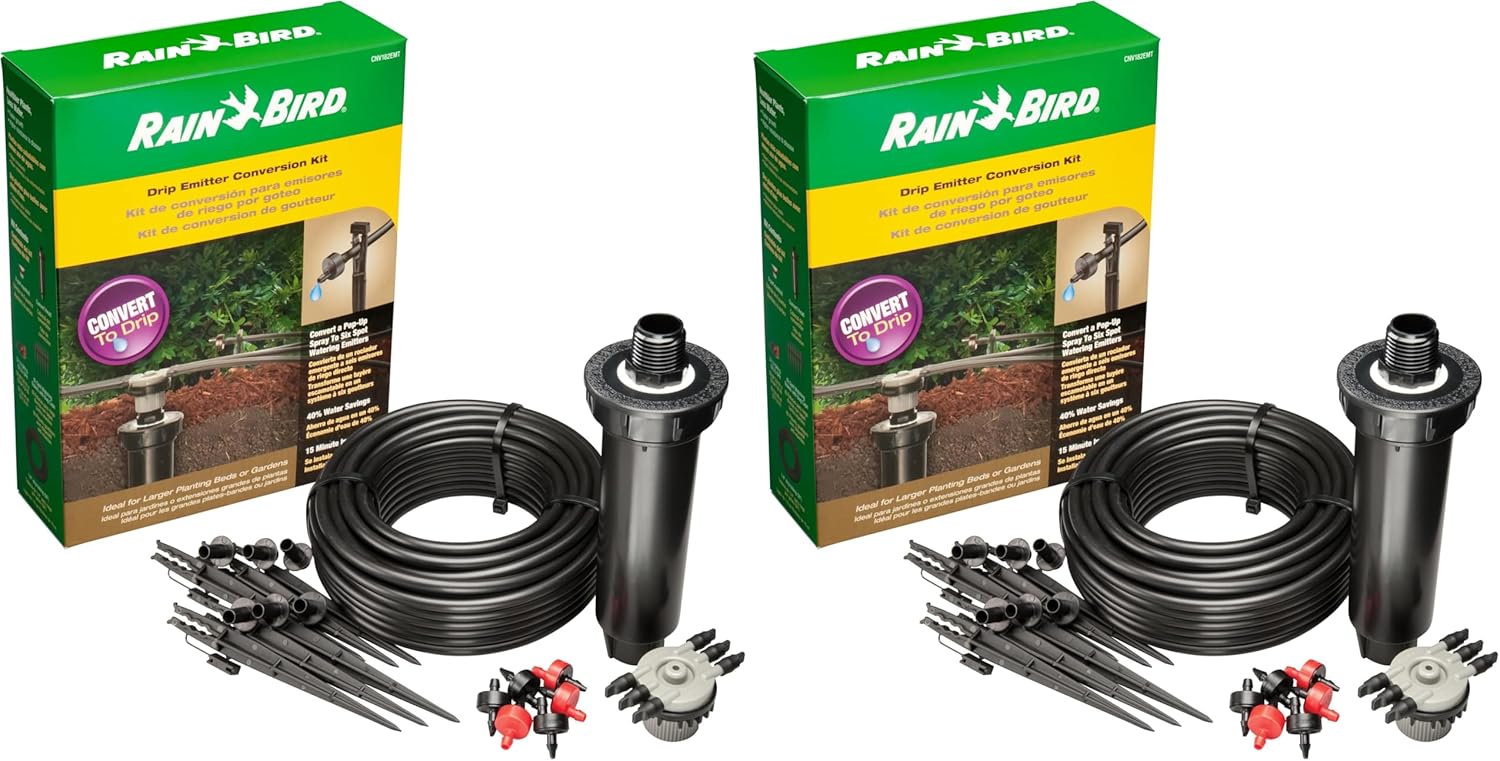 Rain Bird CNV182MBS Drip Irrigation Sprinkler Conversion Kit, 1800 Pop-Up to 6 Drip Micro Bubblers with 1/4" Tubing - Image 6
