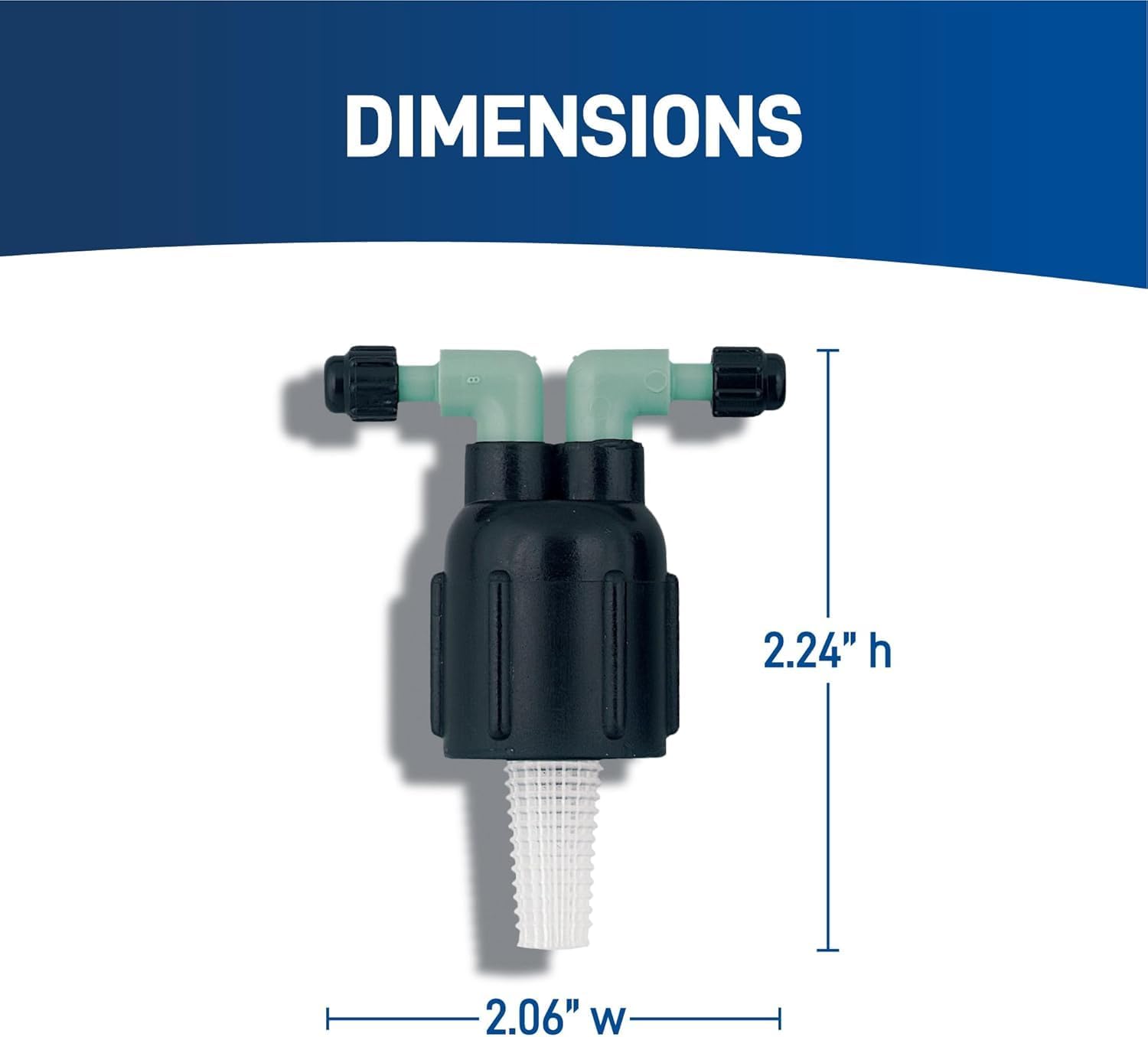 2-Pack Orbit 67030 Drip Irrigation 2-Port Full-Flow Manifold