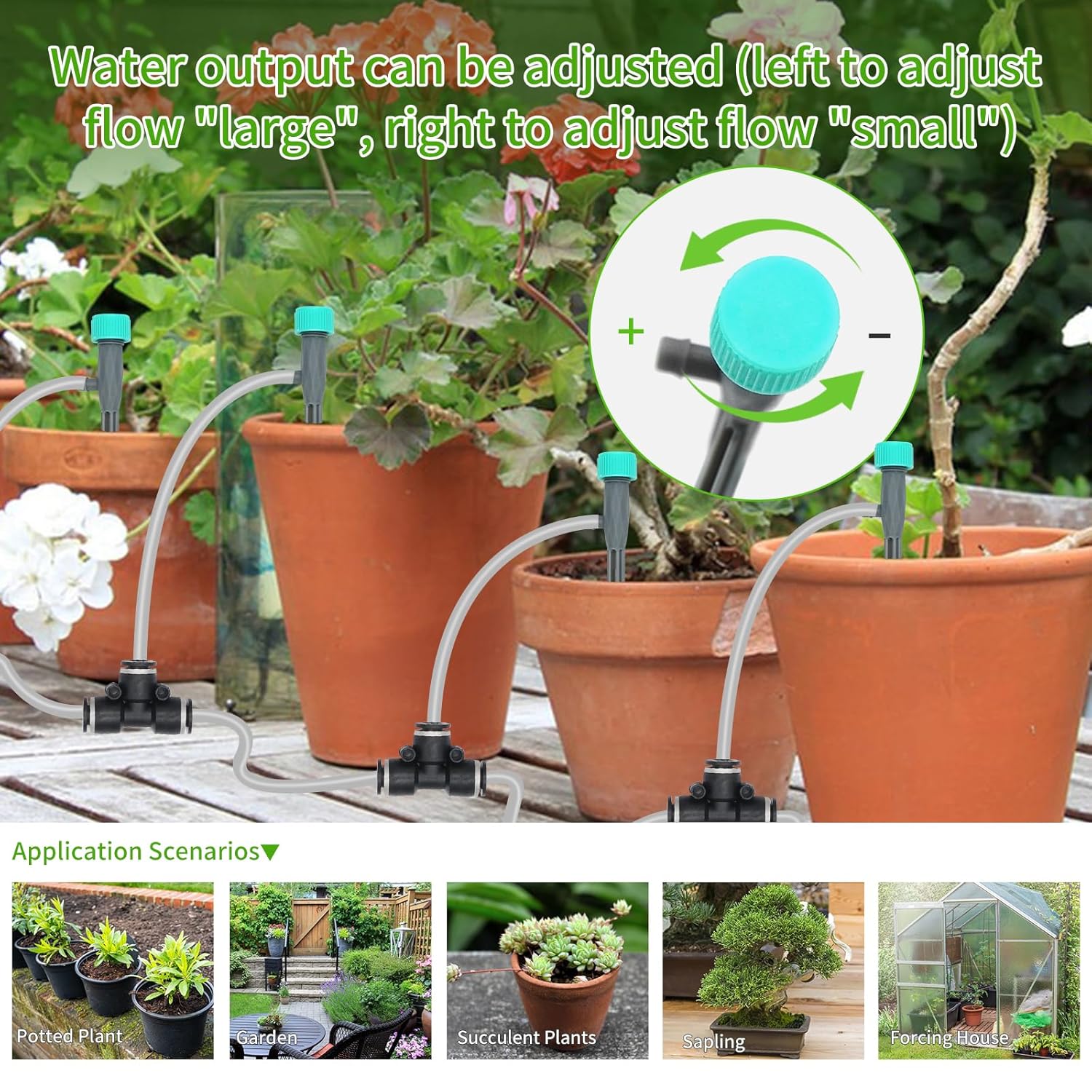 Alternative view of Automatic Watering System for Potted Plants | Indoor Plant Waterer with Programmable Timer, Dual Self-Priming Pumps, Drip Irrigation Kit for Up to 20 Plants