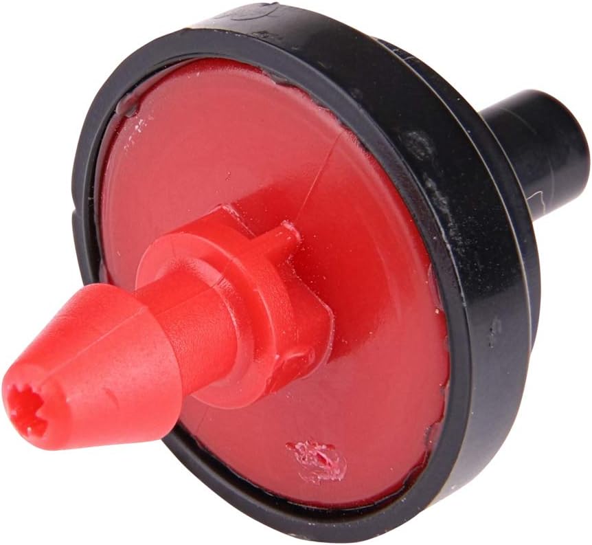 Raindrip PC2010B 1/2 GPH Pressure Compensating Drippers, Drip Irrigation Emitters for Drip Irrigation Gardening System, Maintains Constant Water Flow, 10-Pack, Red Reds