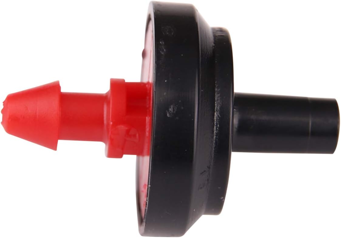 Raindrip PC2010B 1/2 GPH Pressure Compensating Drippers, Drip Irrigation Emitters for Drip Irrigation Gardening System, Maintains Constant Water Flow, 10-Pack, Red Reds - Image 4