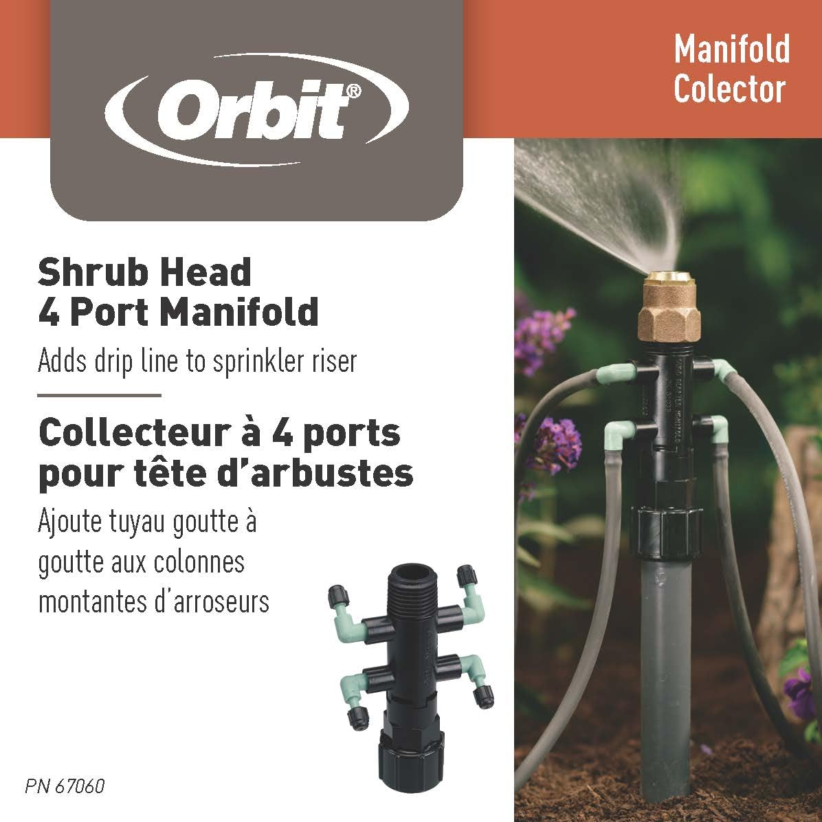Alternative view of Orbit Drip Irrigation Manifold