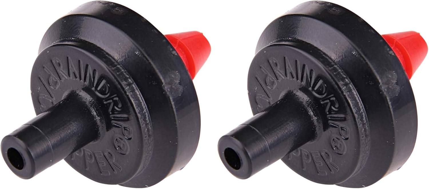 Raindrip PC2010B 1/2 GPH Pressure Compensating Drippers, Drip Irrigation Emitters for Drip Irrigation Gardening System, Maintains Constant Water Flow, 10-Pack, Red Reds - Image 6