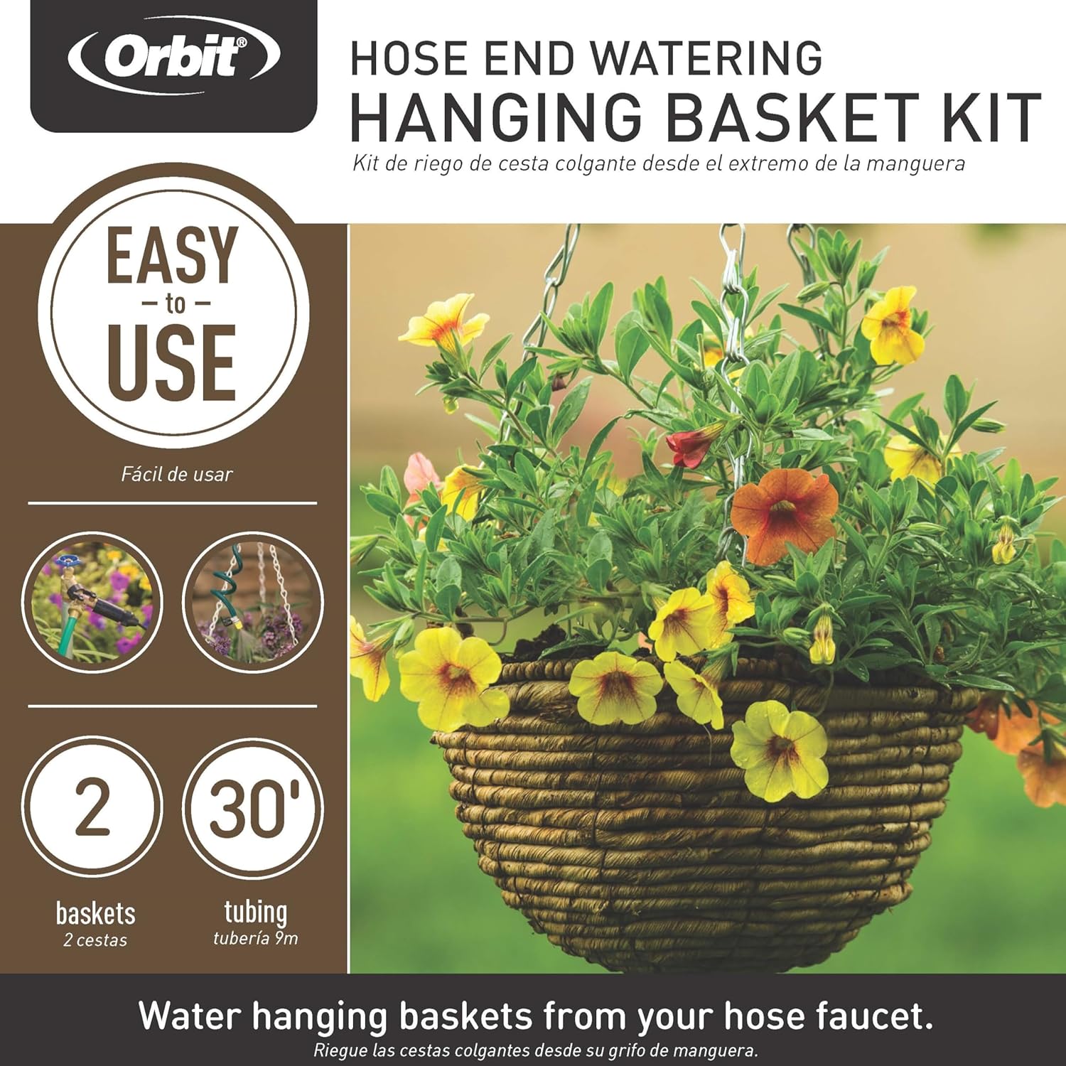Alternative view of Orbit 56311 Hanging Basket Drip Irrigation Drip Watering Kit with Flex Misters