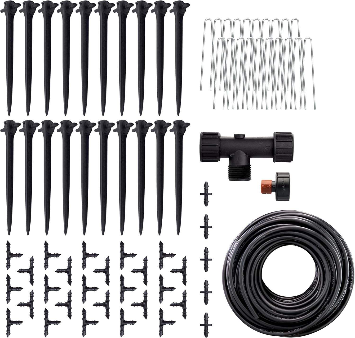 Orbit 91944 Tomato Garden Drip Irrigation System - Complete 10-Plant Watering Kit with Push-Connect Fittings, Water-Saving Design for Vegetables & Garden Boxes