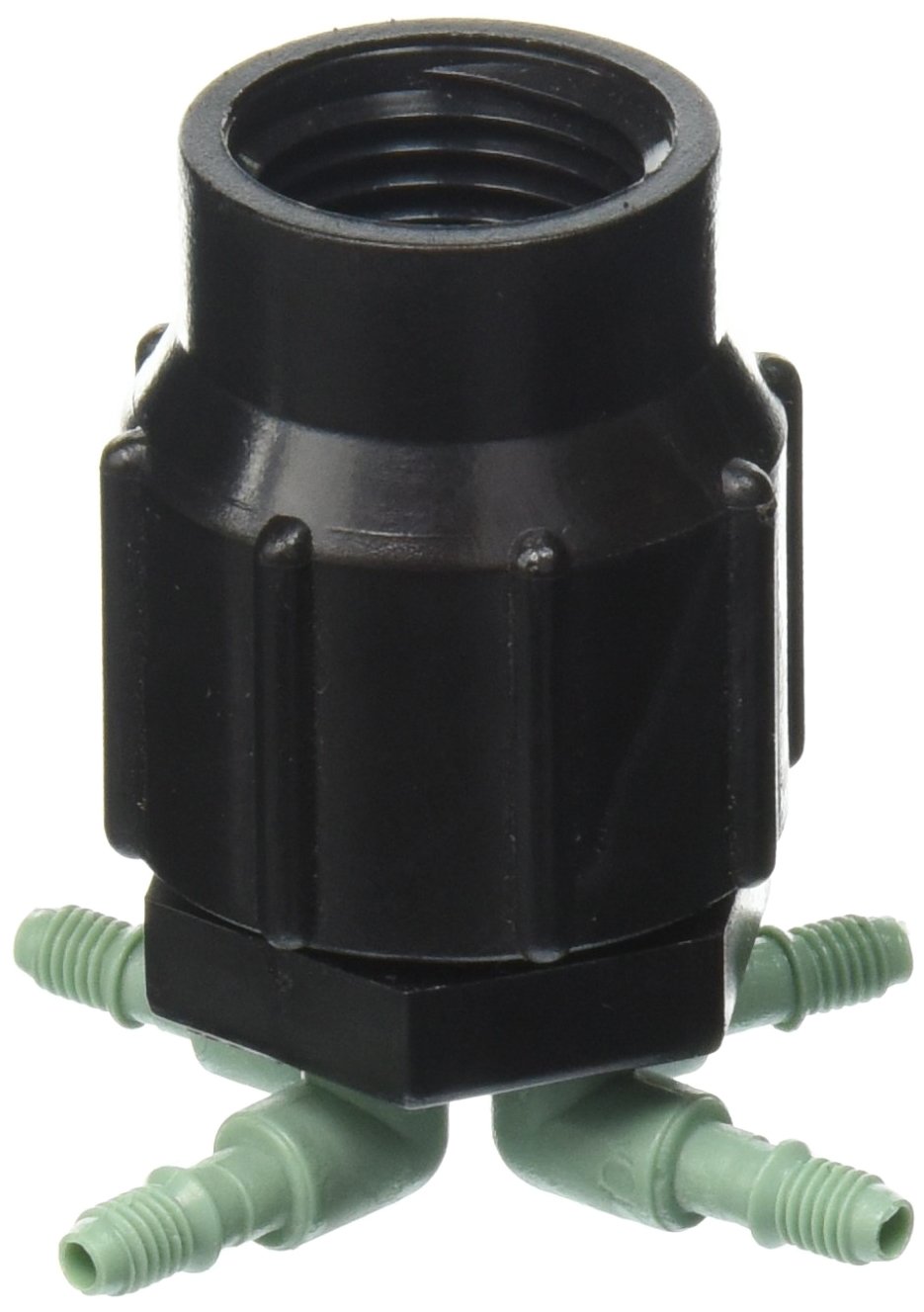 3-Pack Orbit 69025 Drip System 4-Port Watering Manifold for 1/4 Inch Tube - Efficient Garden Irrigation