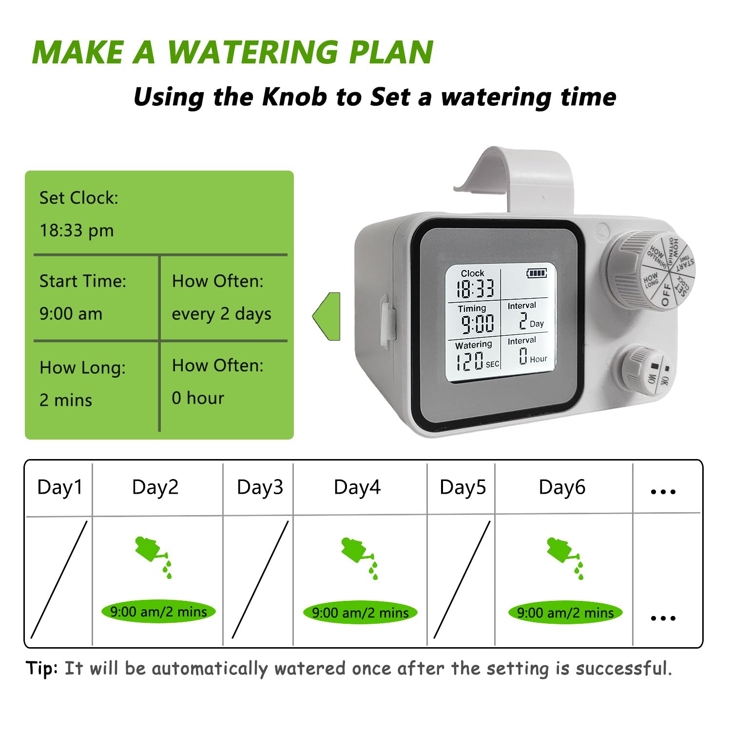 Alternative view of Automatic Plant Waterer Indoor for 15 Potted Plants, Drip Irrigation Kit with Adjustable Emitters & Lockable Tee Connectors, Digital Programmable Timer, Auto Watering System Devices