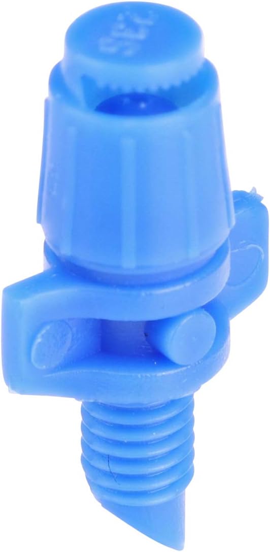Alternative view of Raindrip 180JET010B, Micro Spray Jet, Half-Circle Pattern, Fan Spray, with 10-32 Threaded Inlet, Drip Irrigation Emitters for Drip Irrigation Gardening Systems, 10-Pack, Blue
