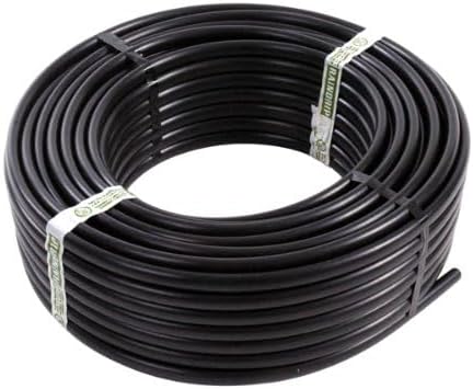 Raidrip 061020P 5/8-Inch Drip Irrigation Supply Tubing, 200-Foot, for Drip Systems, made with Polyethylene, Black