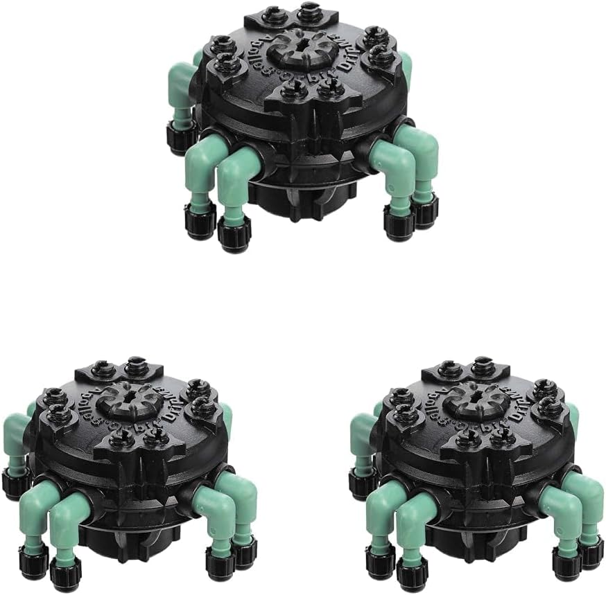 3-Pack Orbit 69000 Adjustable Flow 8-Port Drip Irrigation Manifold for 1/4 Inch Tube - Customized Watering for Your Garden (8-Port Manifold with Flow Control, 3-Pack 8 Port) - Image 5
