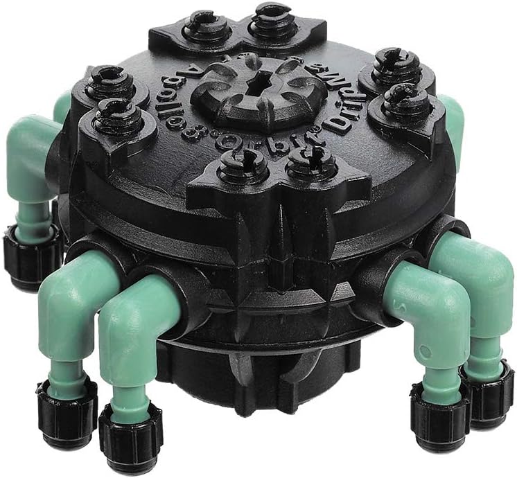3-Pack Orbit 69000 Adjustable Flow 8-Port Drip Irrigation Manifold for 1/4 Inch Tube - Customized Watering for Your Garden (8-Port Manifold with Flow Control, 3-Pack 8 Port) - Image 6