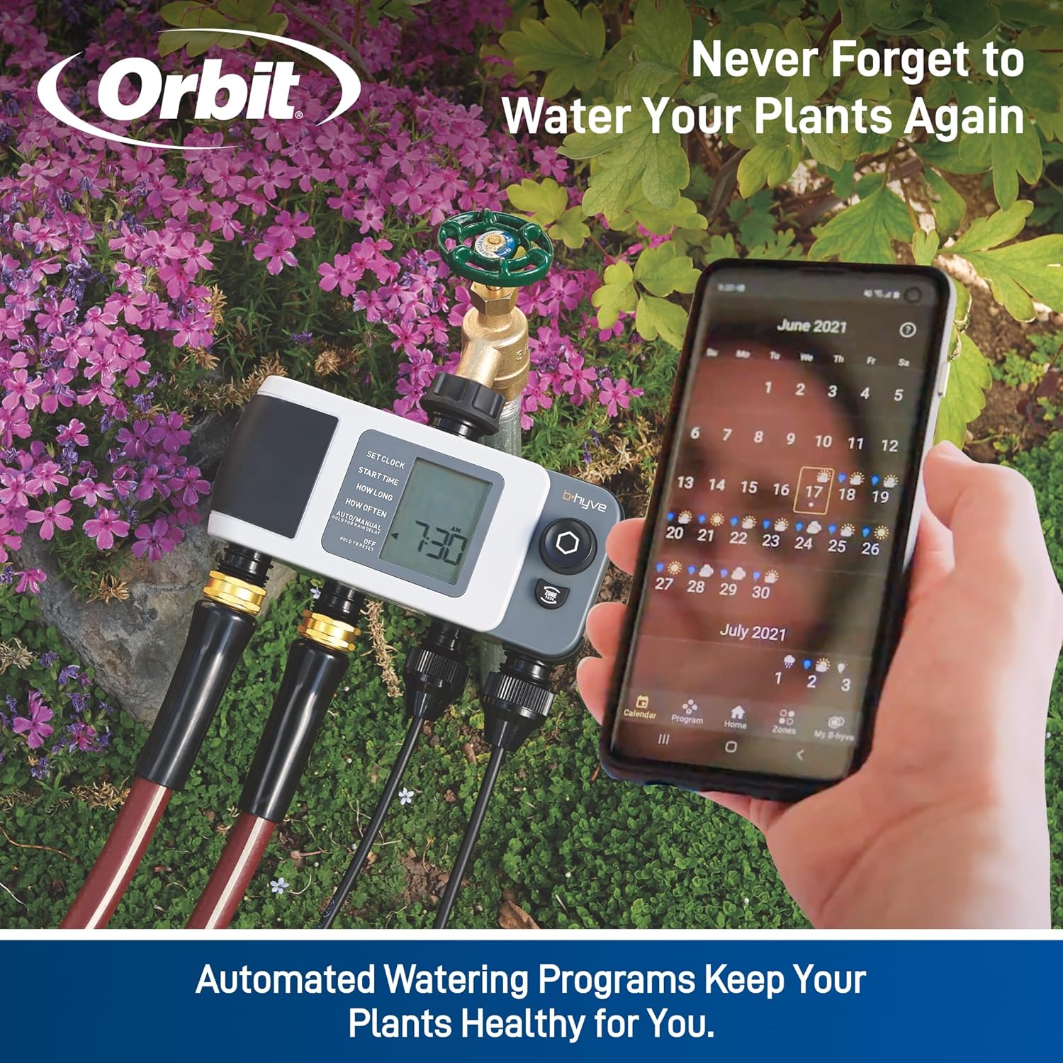 Alternative view of Orbit 24634 B-hyve XD 4-Port Smart Hose Watering Timer