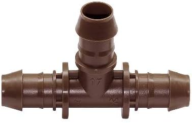 Rain Bird BT50/4PK Drip Irrigation 1/2" Barbed Tee Fitting, 4-Pack x 2