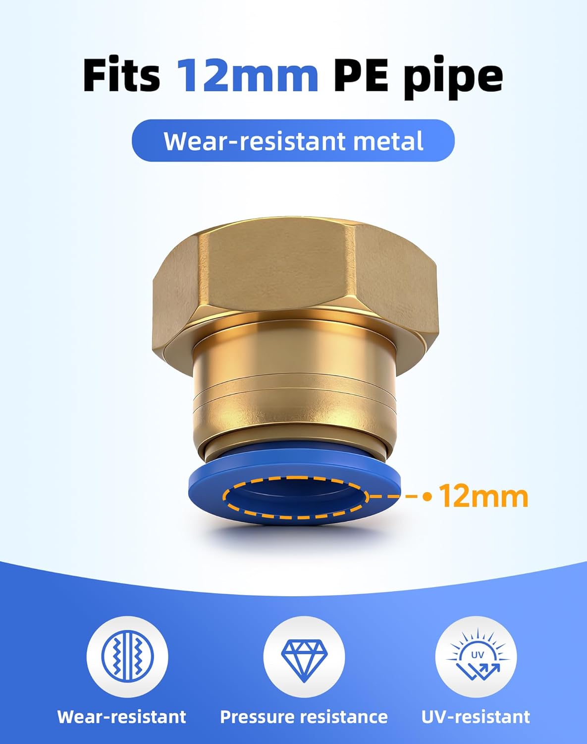 Alternative view of Drip Irrigation System, 360 Degree Adjustable Garden Sprinkler, High Output Mist Spray Nozzle for Potted Plants, Easy Connect & Rotating Head, Customizable Water Flow (165FT+32spray nozzles)