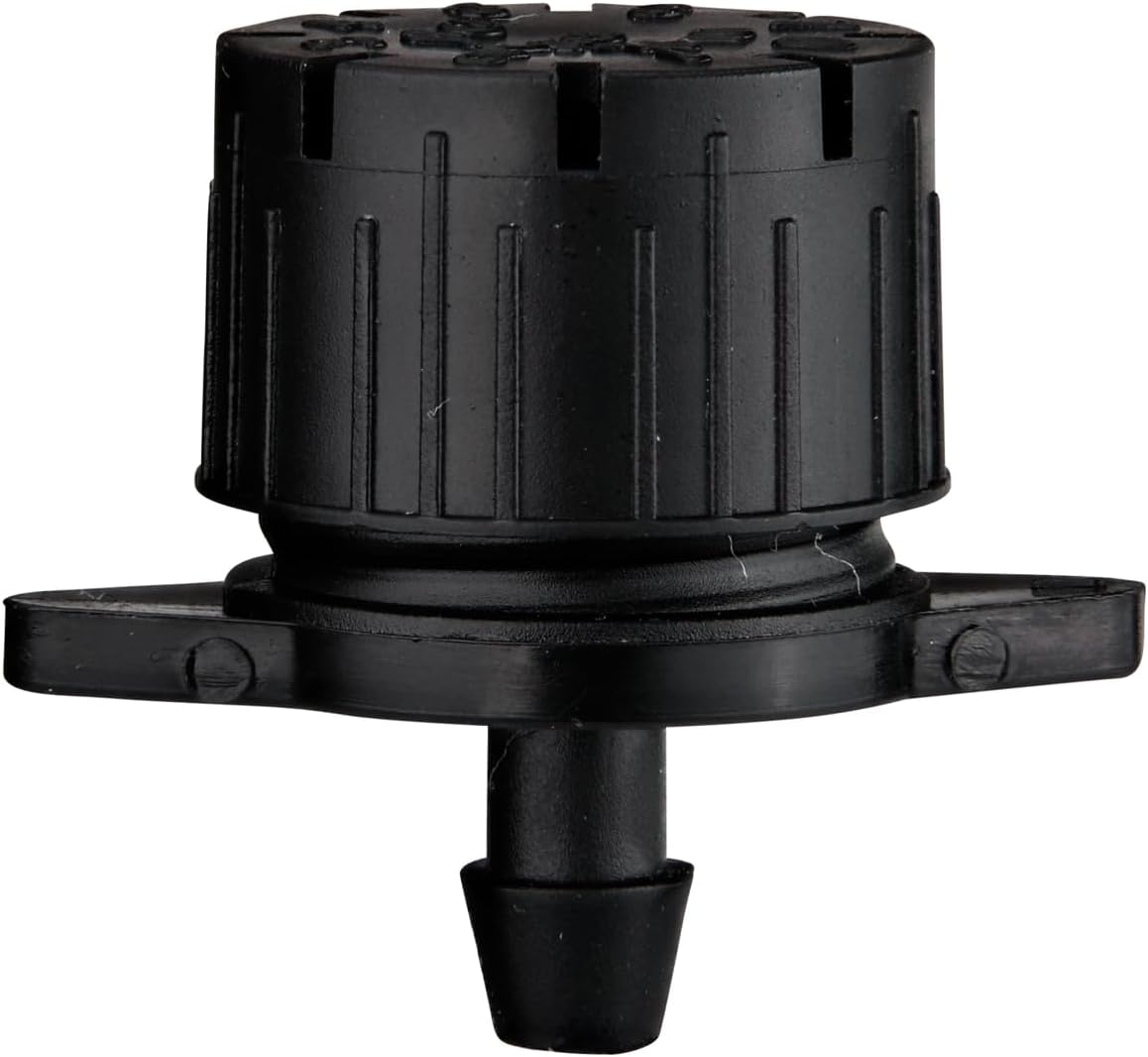 Alternative view of Raindrip R157CT Adjustable Flow Bubbler, Non-Pressure Compensating Emitter, Full-Circle Pattern, 8-Stream Spray, with 1/4-Inch Barbed Inlet, 5-Pack, Black