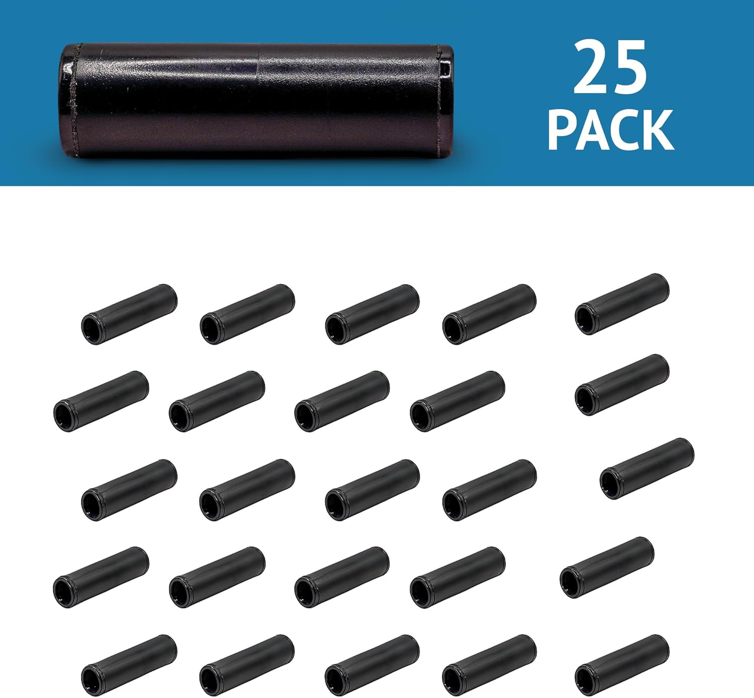 Alternative view of 25-Pack | ½" Compression Coupling | Fits .690 OD, .700 OD & .704 OD Poly Drip Irrigation Tubing | Watertight Connection