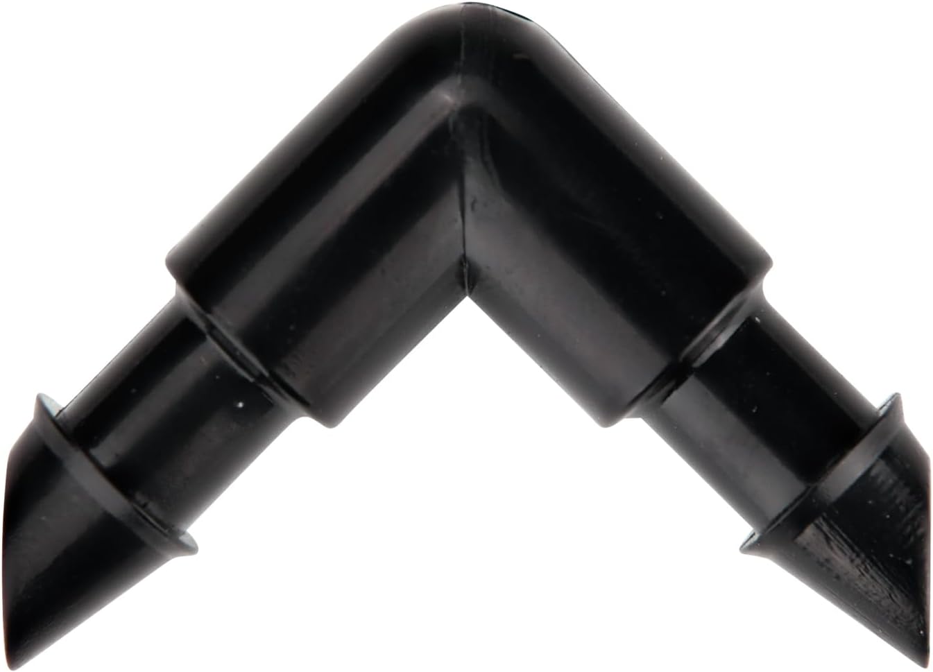 Raindrip 314050B, Barbed Elbow, 1/4-Inch, 50-Pack, Drip Irrigation Fitting for Supply Tubing & Dripline, Black