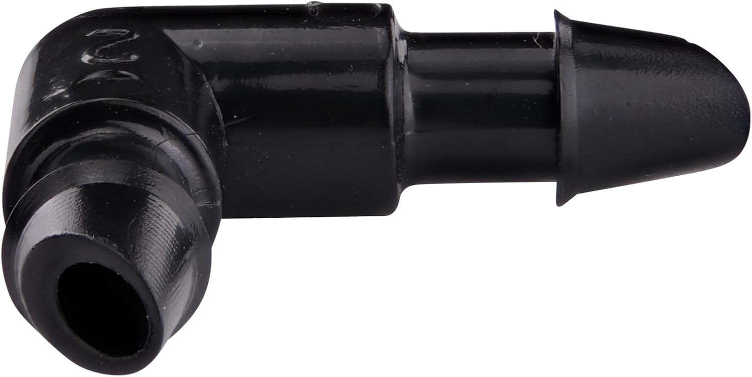 Alternative view of Raindrip 314050B, Barbed Elbow, 1/4-Inch, 50-Pack, Drip Irrigation Fitting for Supply Tubing & Dripline, Black