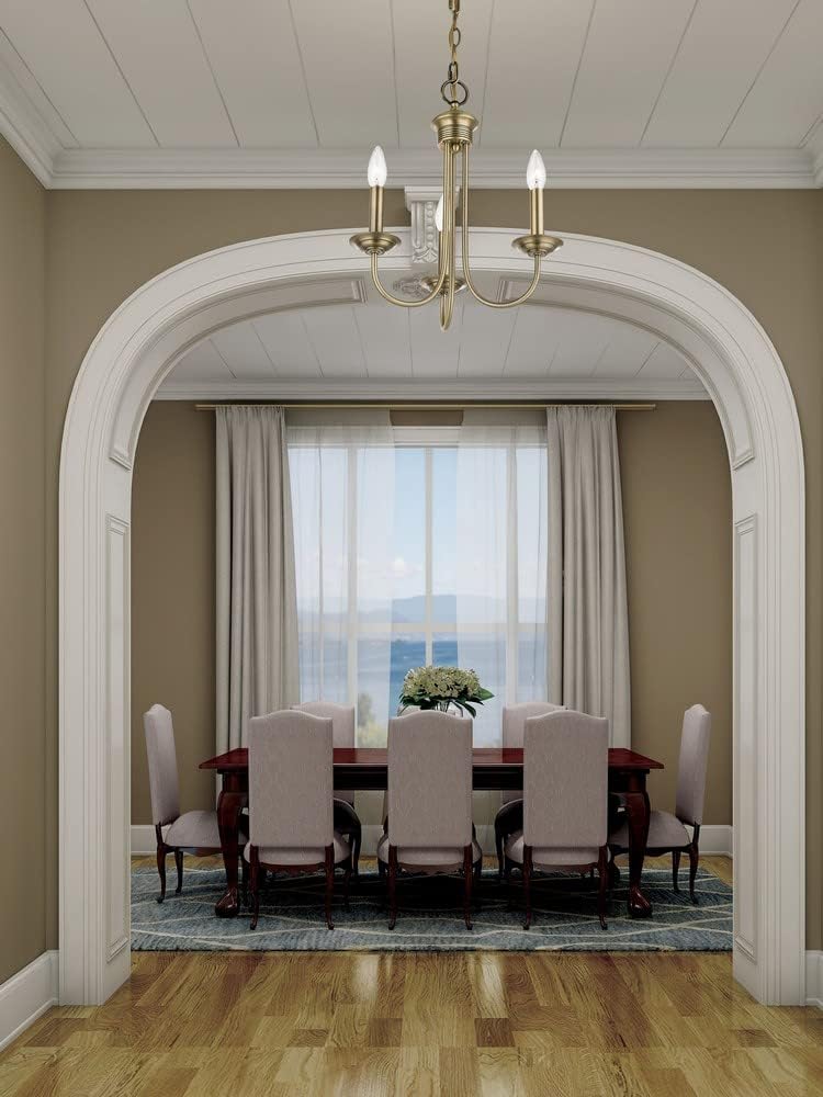 Livex Lighting 42683-04 Steel 3 Light Chandelier for Home Decor, 1 Black Ceiling Light Fixture, Perfect for Living Room or Bedroom Decor