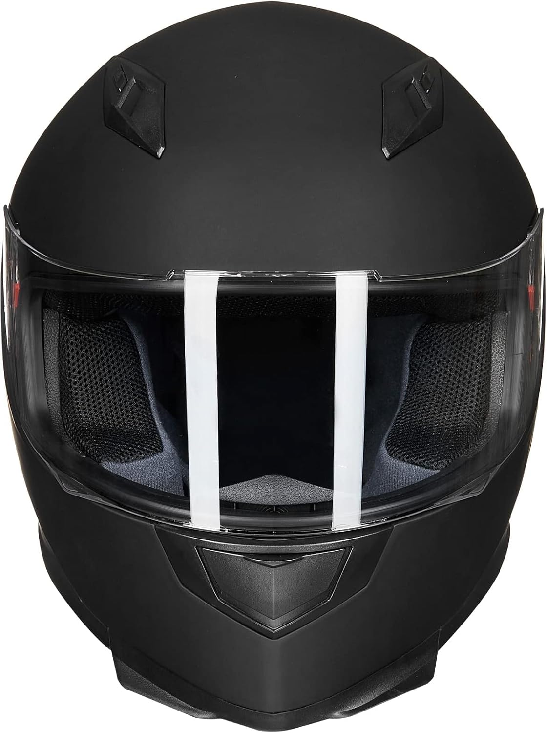 ILM Full Face Motorcycle Street Bike Helmet with Removable Winter Neck Scarf + 2 Visors DOT Model ILM-313 (L, Matte Black)