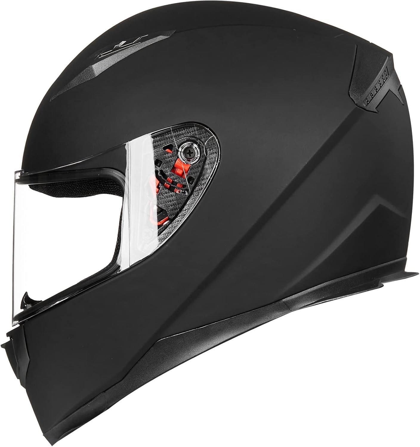 Alternative view of ILM Full Face Motorcycle Street Bike Helmet with Removable Winter Neck Scarf + 2 Visors DOT Model ILM-313 (L, Matte Black)