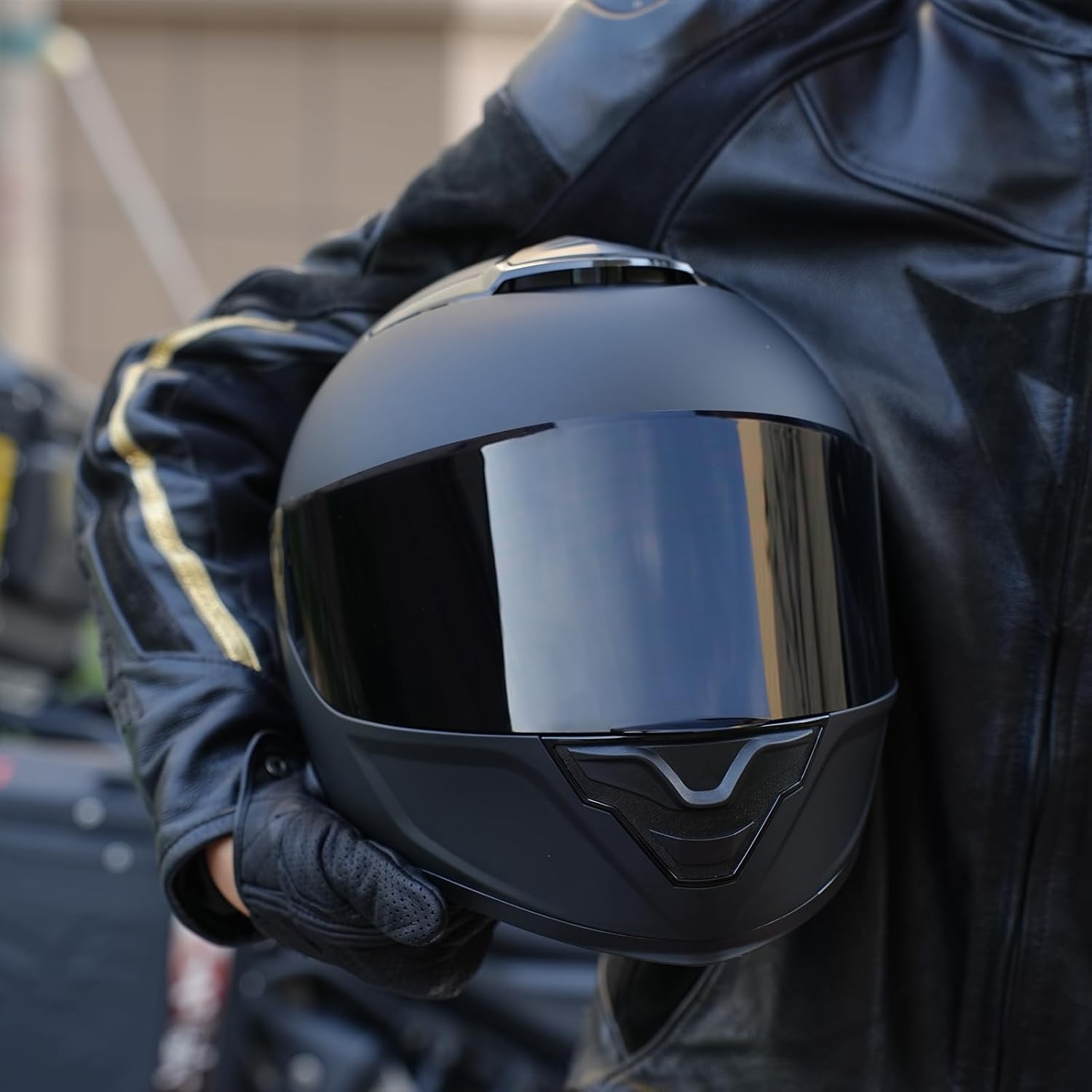 Alternative view of JQF Gear Motorcycle Helmets Full Face WS-611 Street Bike Motorbike Helmet for Adults Men Women DOT Approved