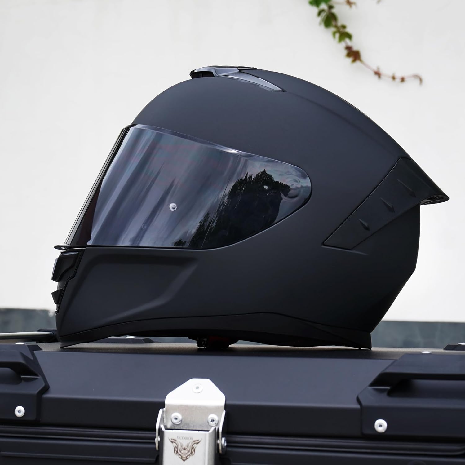 Alternative view of Full Face Motorcycle Helmet,Helmets for Adults Motorcycle, MG611 Motorbike Racing Street Bike Helmets with Black Visor for Men Women,DOT Approved (Matte Black, L)