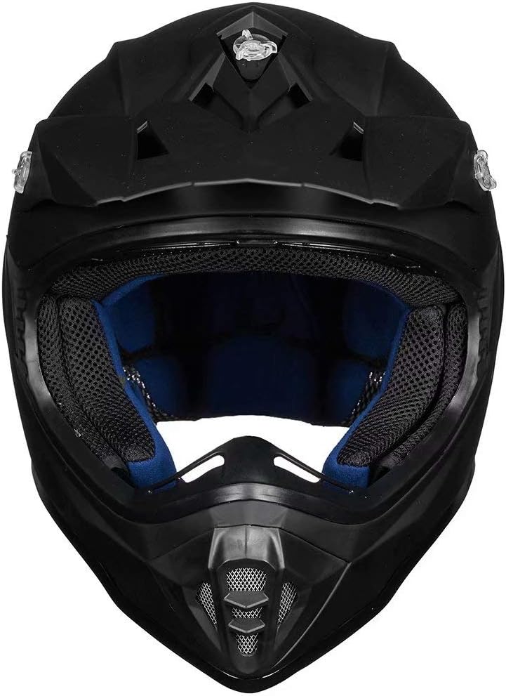 Alternative view of ILM Adult Dirt Bike Helmets Motocross ATV Dirtbike BMX MX Offroad Full Face Motorcycle Helmet, DOT Approved Model 128S (Matte Black, Adult-L)