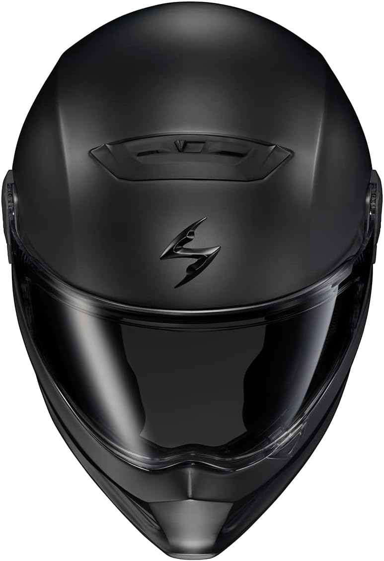 Alternative view of ScorpionEXO Covert FX Full Face Adult Motorcycle Helmet Street Fighter Style - Bluetooth Ready Speaker Pockets DOT ECE Solid (Matte Black - Medium)