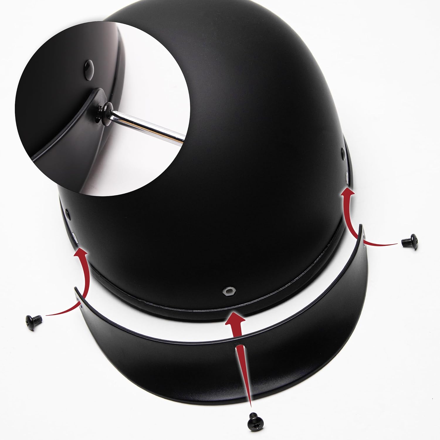 Alternative view of Cartman Cruiser Scooter Motorcycle Half Face Helmet,Matte Black Graphics, DOT Approved for Bike Scooter ATV UTV Chopper