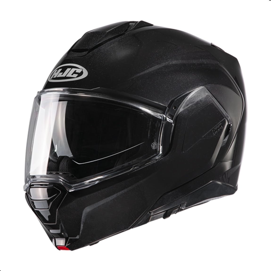 HJC i100 Solid Modular Motorcycle Helmet with HJ-36 Pinlock Shield, DOT Approved (Semi Flat Black, Medium)