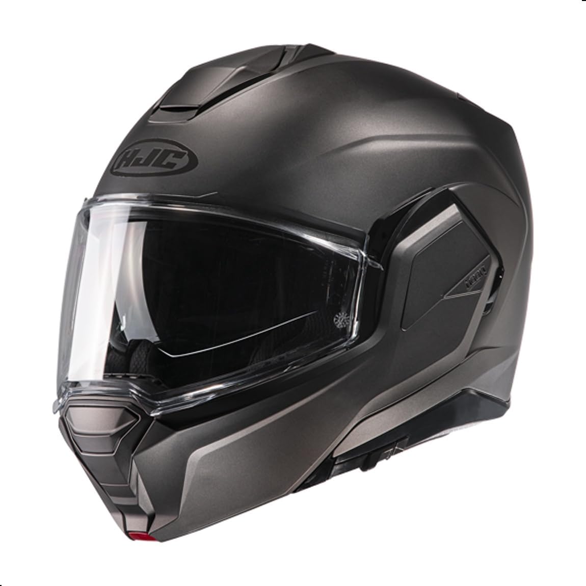 Alternative view of HJC i100 Solid Modular Motorcycle Helmet with HJ-36 Pinlock Shield, DOT Approved (Semi Flat Black, Medium)