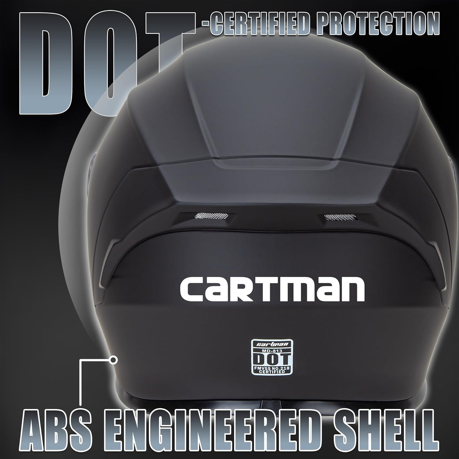 Cartman DOT Approved Motorcycle Helmet - Full Face Helmet