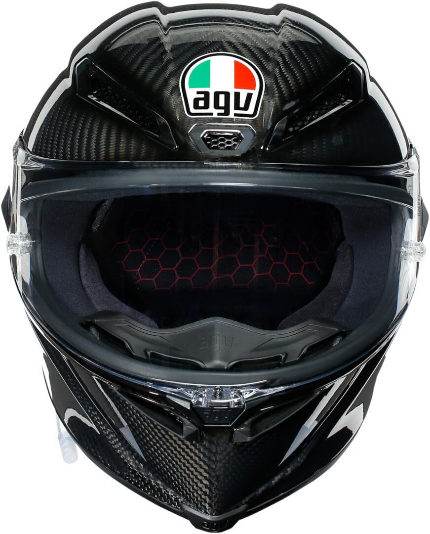 AGV Pista GP RR Mono Carbon Motorcycle Helmet Glossy Black LG, (18356002-008-L)