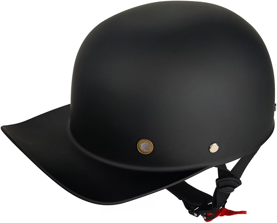 Vintage Motorcycle Helmet Men and Women Adults Open-Face Motorbike Helmets Retro Half Helmet Fashion Baseball Cap Casco DOT Approved