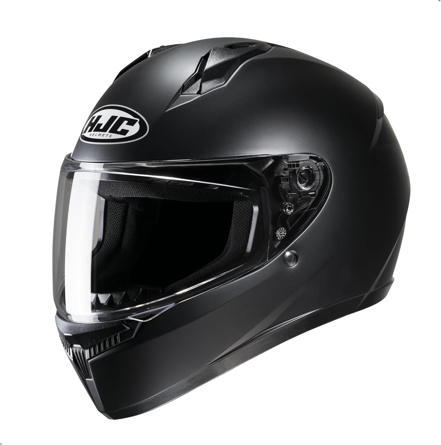 Alternative view of HJC C10 Solid Full Face Motorcycle Helmet (Black, Medium)