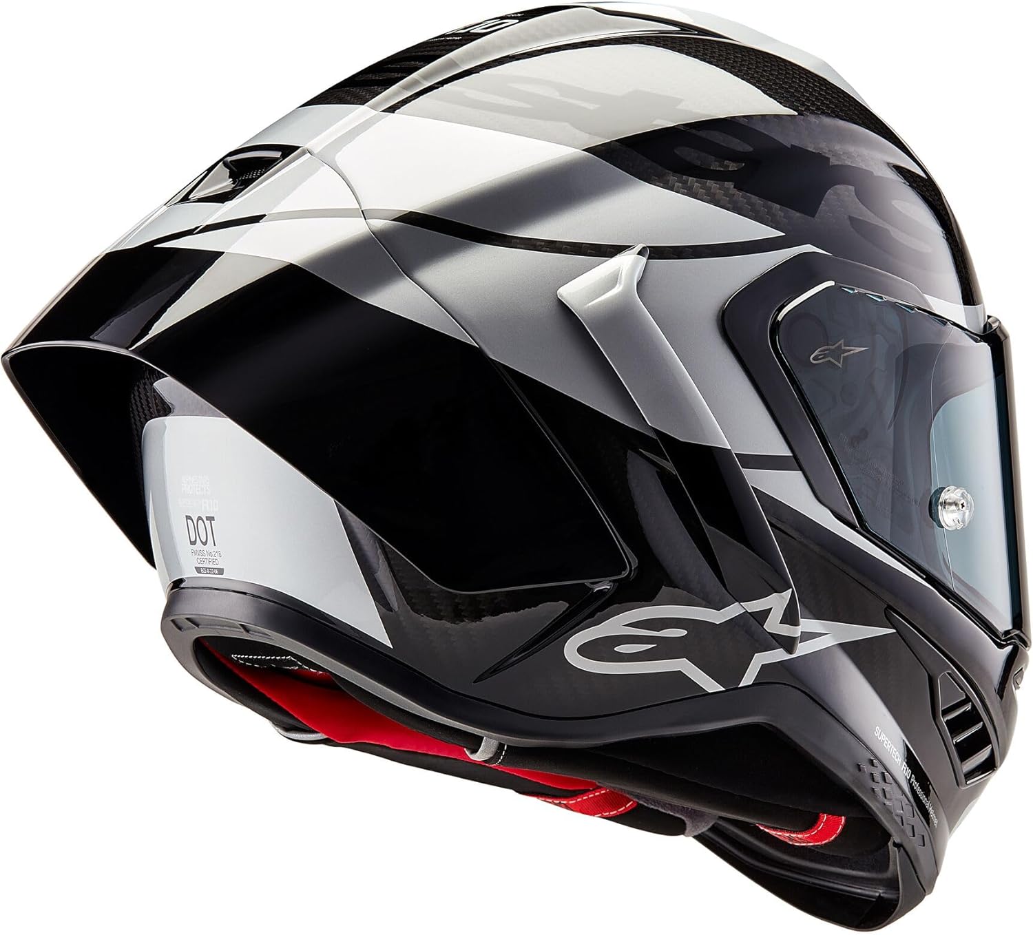 Alpinestars Supertech R10 Element Helmet, Carbon Fiber, Aerodynamic Full-Face Design, Ventilation & Safety, DOT & ECE Certified for Street & Track Riders