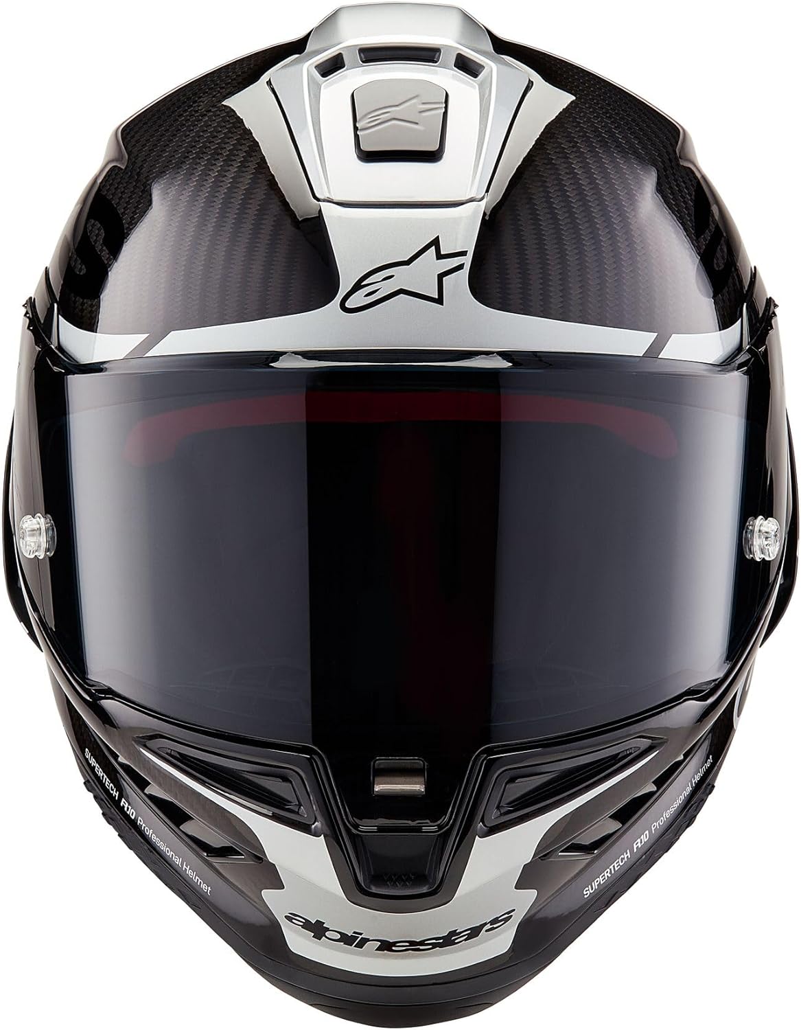 Alternative view of Alpinestars Supertech R10 Element Helmet, Carbon Fiber, Aerodynamic Full-Face Design, Ventilation & Safety, DOT & ECE Certified for Street & Track Riders