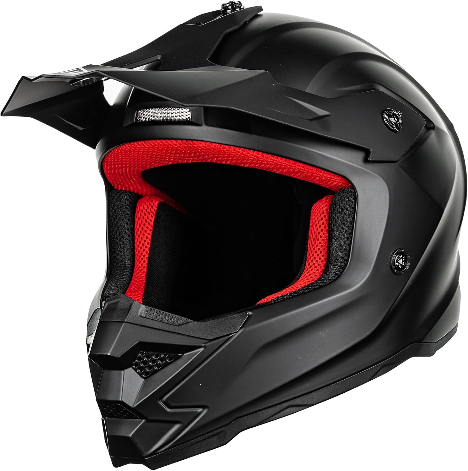 ILM Youth ATV Helmet Kids Dirt Bike Motocross BMX Off Road Motorbike Go Kart Casco DOT ECE Model Z705 (Matte Black, M)