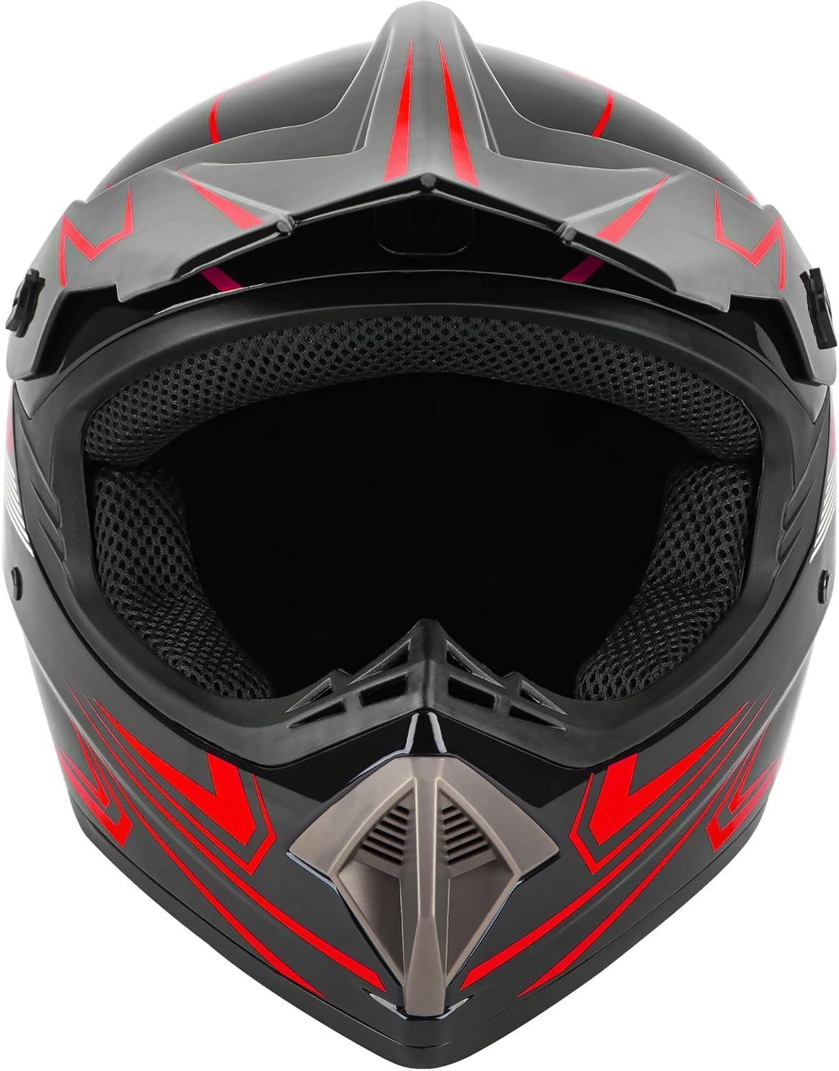 CARTMAN Adult Dirt Bike Helmet, DOT Approved Full Face Motorcycle Helmet, Matte Black and Yellow for Motocross, ATV, Offroad, Dirtbike