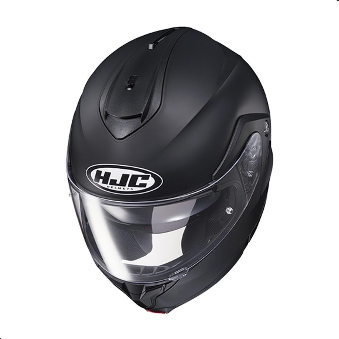 HJC C91 Solid Modular Motorcycle Helmet with HJ-17 Pinlock Shield, DOT Approved (Semi Flat Black, Large)
