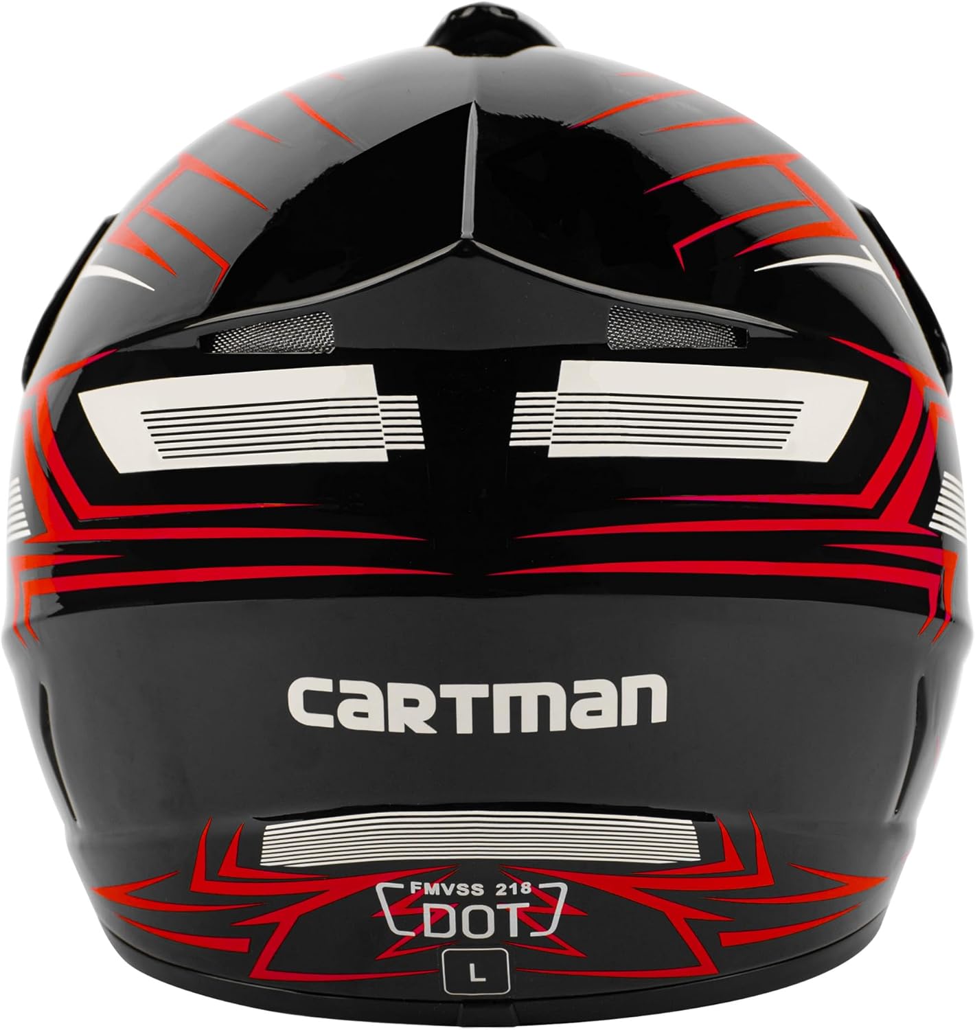 Alternative view of CARTMAN Adult Dirt Bike Helmet, DOT Approved Full Face Motorcycle Helmet, Matte Black and Yellow for Motocross, ATV, Offroad, Dirtbike